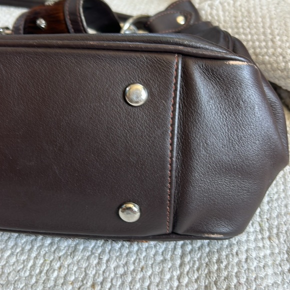 American West Purse & wallet. Genuine embossed  leather & soft  brindle hide - Picture 9 of 16